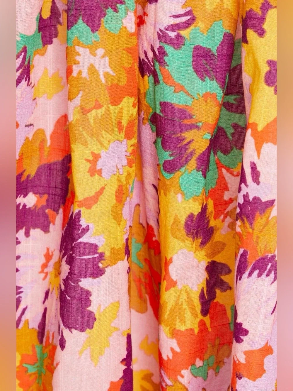 ZIMMERMANN Ruched floral print cotton voile mini